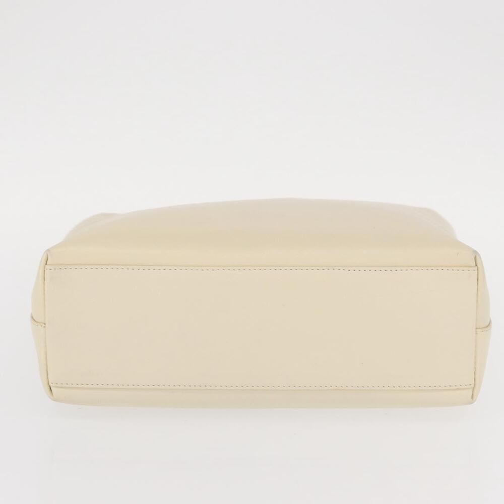PRADA Hand Bag Leather White Auth 156869 - Picture 5 of 16